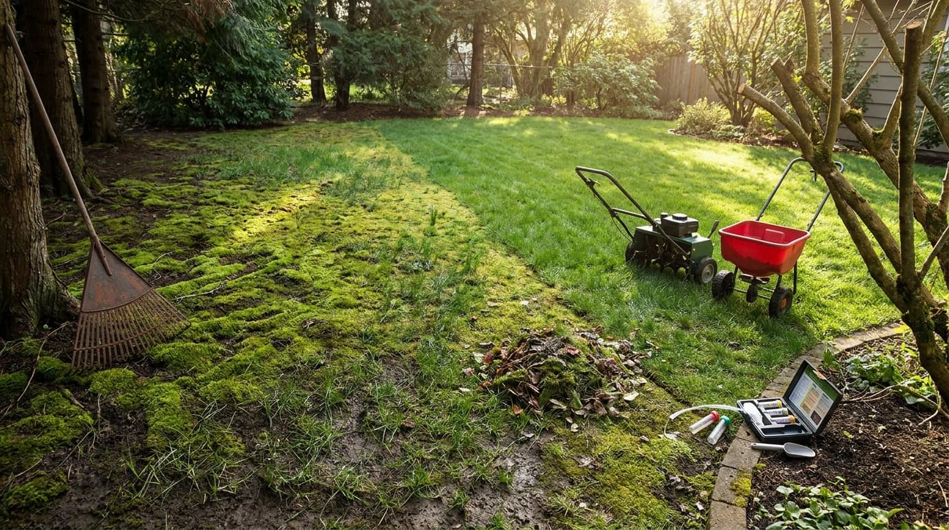 How to Get Rid of Moss in Lawn and Keep It from Coming Back